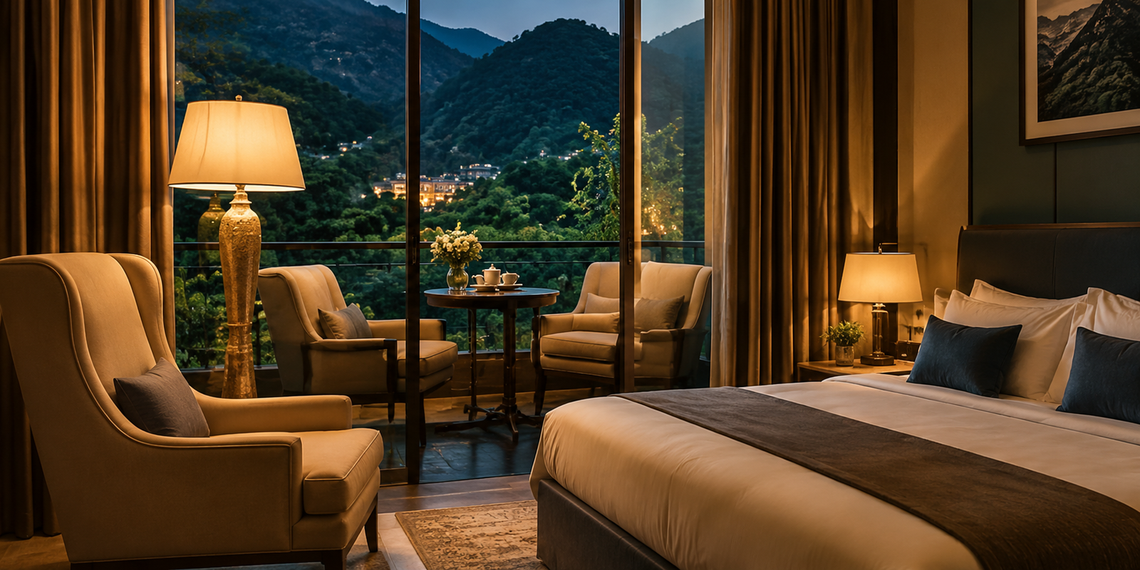 Luxury hotel room